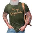 Funny Mothers Day Moms Spaghetti And Meatballs Lover Meme Gift For Women 3D Print Casual Tshirt Army Green