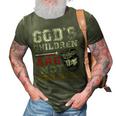 Gods Children Are Not For Sale Retro 3D Print Casual Tshirt Army Green