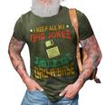 I Keep All My Dad Jokes In A Dadabase Vintage Father Dad 3D Print Casual Tshirt Army Green