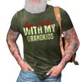 Life Is Better With My Grandkids For Grandma & Grandpa 3D Print Casual Tshirt Army Green