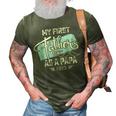My First Fathers Day As A Papa 2023 Father Day Gifts 3D Print Casual Tshirt Army Green