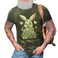 Rabbit Mum Design Cute Bunny Outfit For Girls Gift For Women 3D Print Casual Tshirt Army Green