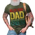 Roller Derby Dad Like A Regular Dad But Cooler Gift For Mens Gift For Women 3D Print Casual Tshirt Army Green