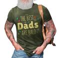 The Best Dads Are Bald Alopecia Awareness And Bald Daddy Gift For Mens Gift For Women 3D Print Casual Tshirt Army Green