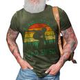 Vintage Retro Best Roller Derby Dad Ever Fathers Day Gift For Mens Gift For Women 3D Print Casual Tshirt Army Green