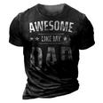 Awesome Like My Dad Sayings Funny Ideas For Fathers Day Gift For Women 3D Print Casual Tshirt Vintage Black