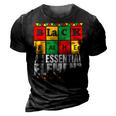 Black Father The Essential Element Fathers Day Funny Dad 3D Print Casual Tshirt Vintage Black