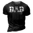 Blessed Dad Daddy Cross Christian Religious Fathers Day 3D Print Casual Tshirt Vintage Black