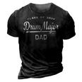 Drum Major Dad Class 2024 Marching Band Family Gift For Mens Gift For Women 3D Print Casual Tshirt Vintage Black