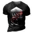 First National Bank Of Dad Closed Funny Fathers Day 3D Print Casual Tshirt Vintage Black