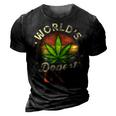 Funny Fathers Day 420 Weed Dad Vintage Worlds Dopest Dad Gift For Women 3D Print Casual Tshirt Vintage Black