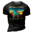Funny Vintage Retro Best Roller Derby Dad Ever Fathers Day Gift For Women 3D Print Casual Tshirt Vintage Black