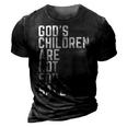 Gods Children Are Not For Sale Jesus Christian America Flag Christian Gifts 3D Print Casual Tshirt Vintage Black