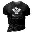Heaven Needed An Angel Pet Memorial Dog Dad Mom 3D Print Casual Tshirt Vintage Black