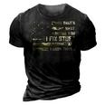 I Fix Stuff And I Know Things Handyman Handy Dad Fathers Day Gift For Women 3D Print Casual Tshirt Vintage Black