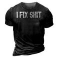 I Fix Stuff Handy Dad Gifts For Daddy Handyman Fathers Day Gift For Mens Gift For Women 3D Print Casual Tshirt Vintage Black