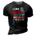 I Like Murder Shows Comfy Clothes & Maybe 3 People Introve 3D Print Casual Tshirt Vintage Black