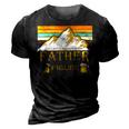 Its Not A Dad Bod Its A Father Figure Mountain On Back 3D Print Casual Tshirt Vintage Black