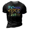 Princess Security Guard For Dad Daddy Boyfriend 3D Print Casual Tshirt Vintage Black