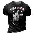 Rabbit Mum With Rabbit Easter Bunny Gift For Women 3D Print Casual Tshirt Vintage Black