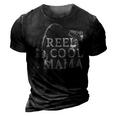 Retro Reel Cool Mama Fishing Fisher Mothers Day Gift For Womens Gift For Women 3D Print Casual Tshirt Vintage Black