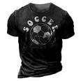 Soccer Bonus Dad Matching Soccer Players Team Fathers Day 3D Print Casual Tshirt Vintage Black