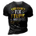 You Cant Fix Stupid But You Can Divorce Funny Divorce Party Party Gifts 3D Print Casual Tshirt Vintage Black