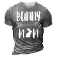 Bunny Mom Funny Rabbit Mum Gift For Women 3D Print Casual Tshirt Grey