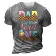 Dad Of The Sweet One Ice Cream 1St First Birthday Family Gift For Mens 3D Print Casual Tshirt Grey