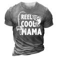 Family Lover Reel Cool Mama Fishing Fisher Fisherman Gift For Womens Gift For Women 3D Print Casual Tshirt Grey