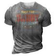 First Time Dad Fathers Day Promoted To Daddy Est 2023 3D Print Casual Tshirt Grey