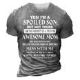 Freaking Awesome Mom She Was Born In May Gifts For Mom Funny Gifts 3D Print Casual Tshirt Grey