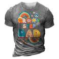 Groovy Step Dad Stepdaddy Step Father Fathers Day Retro Gift For Mens 3D Print Casual Tshirt Grey