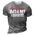 Life Is Better With My Grandkids For Grandma & Grandpa 3D Print Casual Tshirt Grey