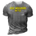Missouri Veterans Day Memorial Day Father Grandpa Dad Son Gift For Women 3D Print Casual Tshirt Grey