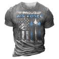Proud Air Force Fatherinlaw Us Air Force Graduation Gift 3D Print Casual Tshirt Grey