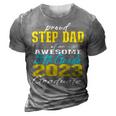 Proud Step Dad Of 5Th Grade Graduate 2023 Family Graduation 3D Print Casual Tshirt Grey