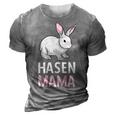 Rabbit Mum Rabbit Mother Pet Long Ear Gift For Womens Gift For Women 3D Print Casual Tshirt Grey