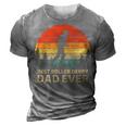Retro Vintage Best Roller Derby Dad Ever Fathers Day Gift For Mens Gift For Women 3D Print Casual Tshirt Grey