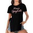 Funny Mothers Day Moms Spaghetti And Meatballs Lover Meme Gift For Women Women's Short Sleeves T-shirt With Hem Split