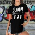 Bunny Mom Funny Rabbit Mum Gift For Women Women's Short Sleeves T-shirt With Hem Split