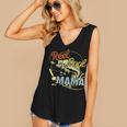 Retro Reel Cool Mama Fishing Lover Women's V-neck Tank Top