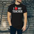 I Love My Teacher Husband Of A Teacher Teachers Husband Jersey T-Shirt