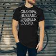 Vintage Grandpa Husband Engineer Legend Jersey T-Shirt