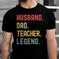 Teacher Husband Dad Legend Retro Vintage Dad Fathers Day Jersey T-Shirt