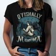 Ofishally The Best Mama Fishing Rod Mommy Jersey T-Shirt