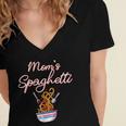 Funny Moms Spaghetti And Meatballs Meme Mothers Day Food Gift For Women Women's Jersey Short Sleeve Deep V-Neck Tshirt