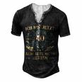 40 Years Old 40Er Dad 40Th Birthday For Women Men's Henley T-Shirt Black