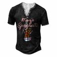 Moms Spaghetti And Meatballs Meme Food For Women Men's Henley T-Shirt Black