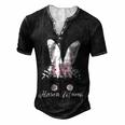 Rabbit Rabbit Mum Rabbit Bunny Lover For Women Men's Henley T-Shirt Black